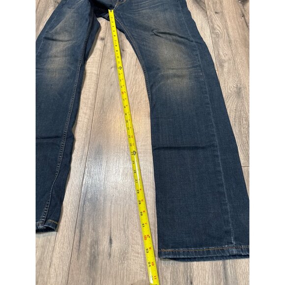 Levis Mens 559 Slim Fit Stretch Denim Jeans W32 L36 Dark Wash - Picture 3 of 8
